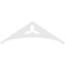 Ekena Millwork Pitch Naple Architectural Grade PVC Gable Pediment, 36"W x 6"H x 1"P (4/12) GPP036X006X100NAP - alternate 2